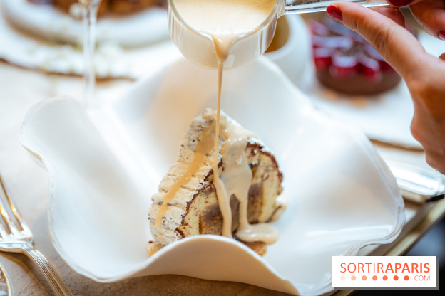 Le tea time de Noël du George V 2025, les photos - buche de noël