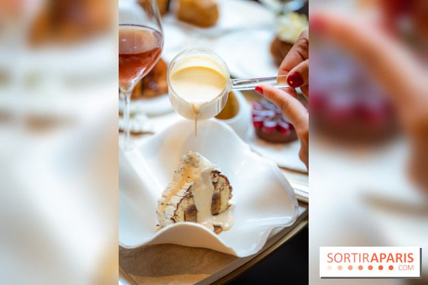 Le tea time de Noël du George V 2025, les photos - buche de noël