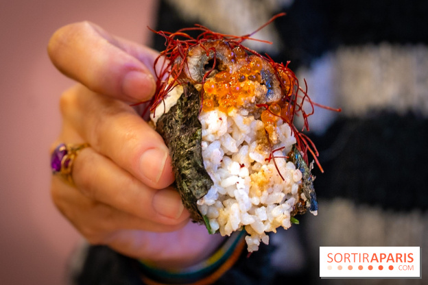 Ukiyo Ramen à Paris - IKURA ONIGIRI X2 / ANGUILLE BRÛLÉE