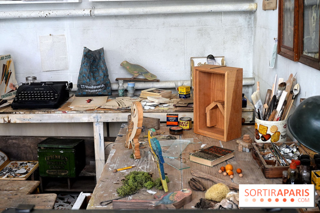 L'atelier de Joseph Cornell recréé par Wes Anderson à la galerie Gagosian