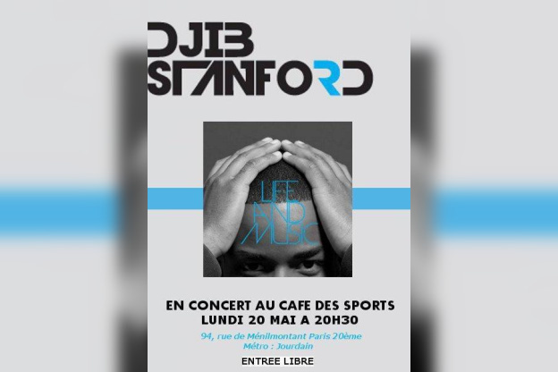 Djib Stanford en concert au Café des Sports