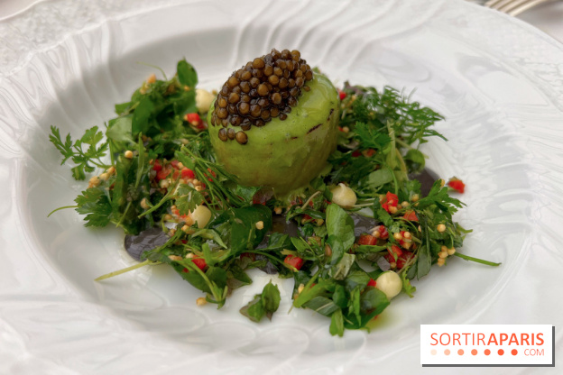 La Véranda, La Réserve Hôtel & Spa - Saumon brulé, taboulé, caviar 