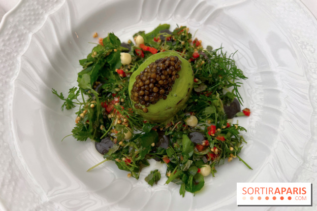 La Véranda, La Réserve Hôtel & Spa - Saumon brulé, taboulé, caviar 