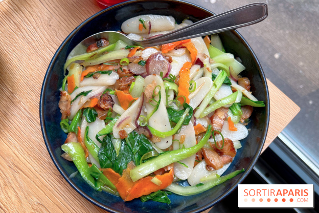 Horiz - Pâtes du bonheur au porc laqué