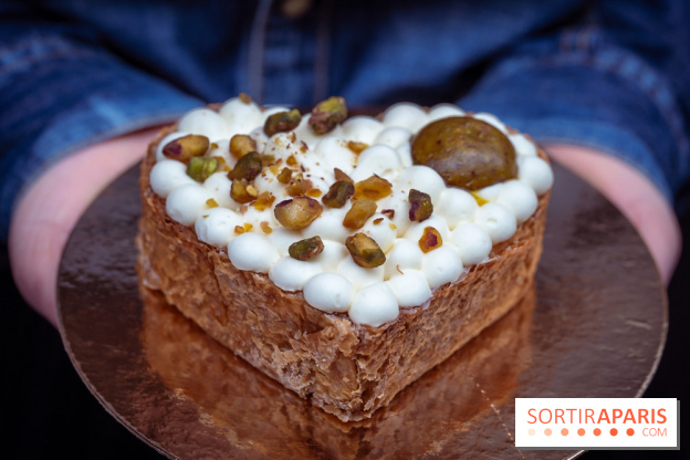 Saint-Valentin 2026 : les cœurs pâtissiers de Maison Aleph - photos - pistache d'Iran et fleur d'Oranger