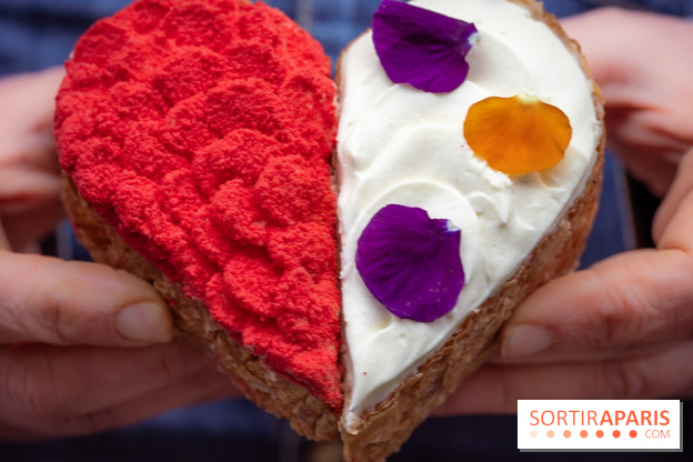 Saint-Valentin 2026 : les cœurs pâtissiers de Maison Aleph - photos - demi coeur