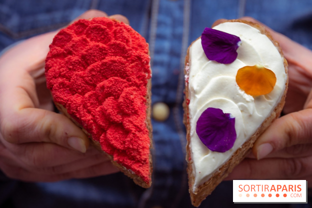 Saint-Valentin 2026 : les cœurs pâtissiers de Maison Aleph - photos - demi coeur