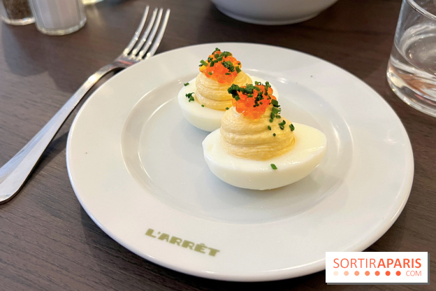 L'Arrêt by The Grey - Deviled eggs oeufs mimosa