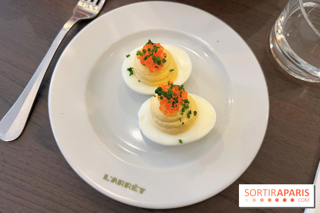 L'Arrêt by The Grey - Deviled eggs oeufs mimosa