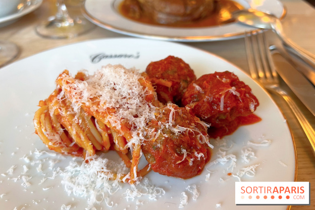 Cassaro's - Spaghetti meatballs