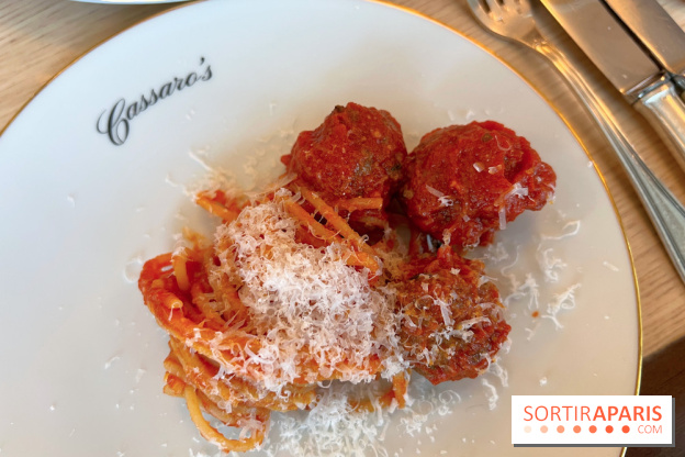 Cassaro's - Spaghetti meatballs