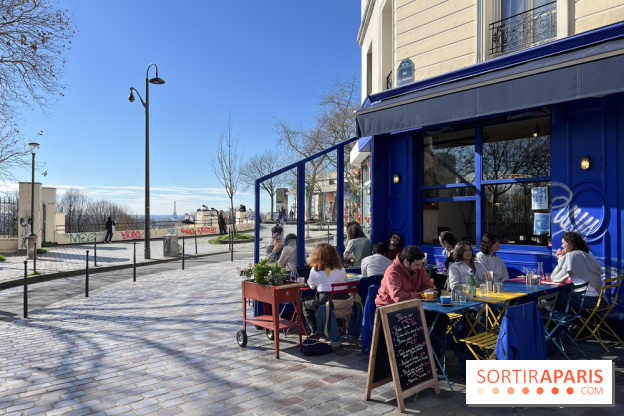 Moncœur Belleville - Terrasse vue Paris