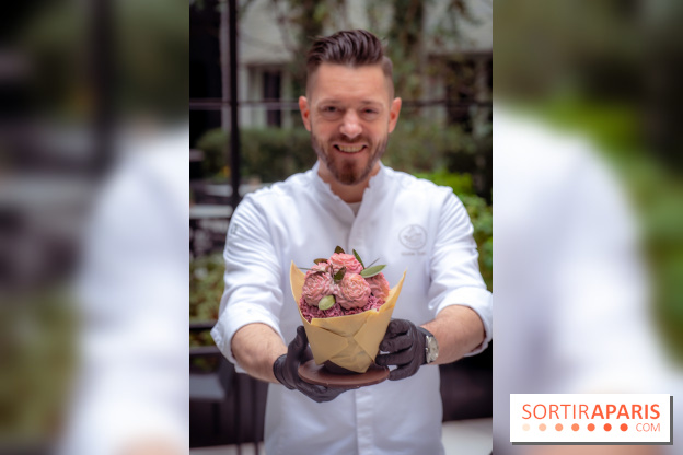 L'Oeuf de Pâques floral du Mandarin Lutetia Paris 2026 par Nicolas Guercio - photos