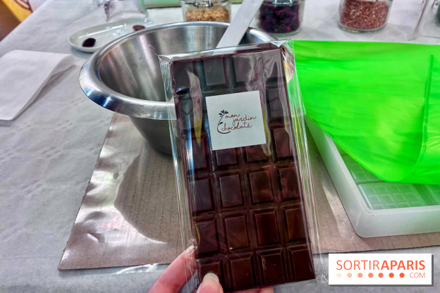 Atelier fabrication de tablettes Mon Jardin Chocolaté