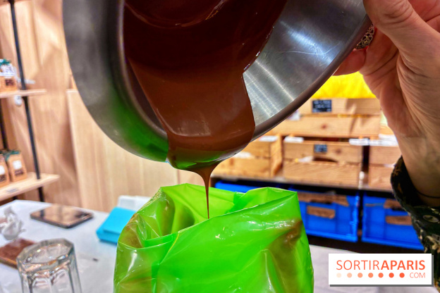 Atelier fabrication de tablettes Mon Jardin Chocolaté