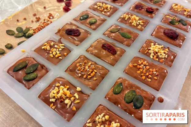 Atelier fabrication de tablettes Mon Jardin Chocolaté