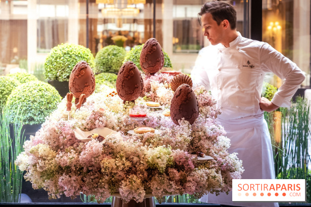 L'Oeuf de Pâques floral du George V Paris 2026 par Michael Bartocetti - les photos  - William Renaud