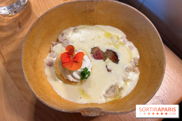 Leriche - Velouté d'igname, porc boucané