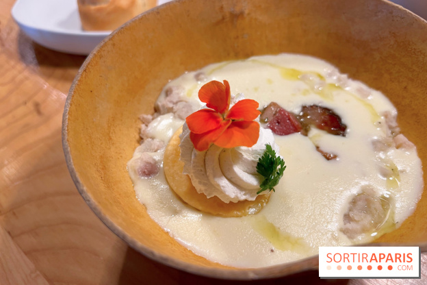 Leriche - Velouté d'igname, porc boucané