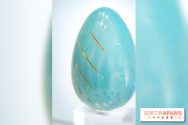 Oeufs et chocolats de Pâques de Jade Génin 2026 spécial renaissance des femmes - photos - bleu