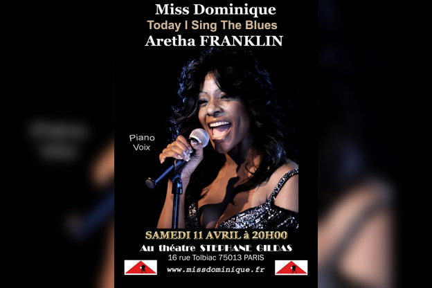 Miss Dominique en concert à Paris : hommages à Aretha Franklin et Ella Fitzgerald - AFFICHE11 AVRIL OK copie