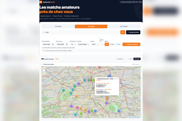 Autour du Terrain - Autour du terrain — Trouvez un match de sport amateur près de chez vous 04 20 2026 09 15 AM