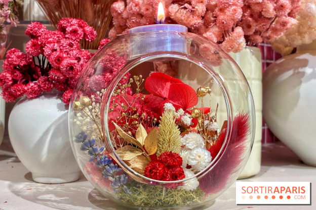 Atelier bougeoir fleurs séchées