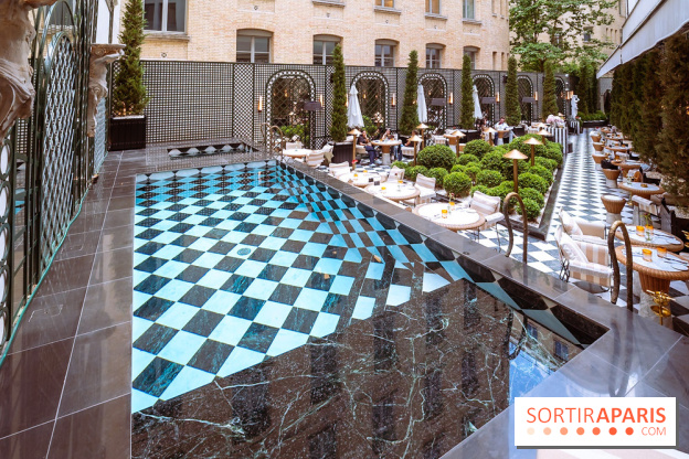 La terrasse jardin du Sax Hotel avec piscine - les photos