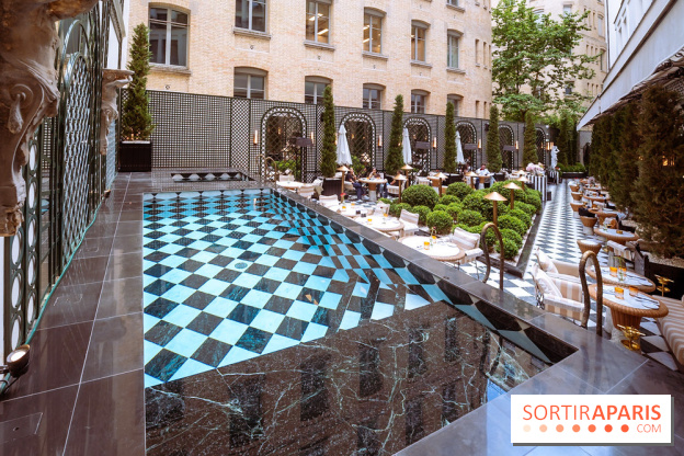 La terrasse jardin du Sax Hotel avec piscine - les photos