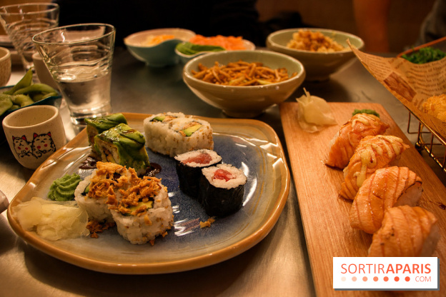 Sushi Mina : makis, sushis et plats japonais servis à table