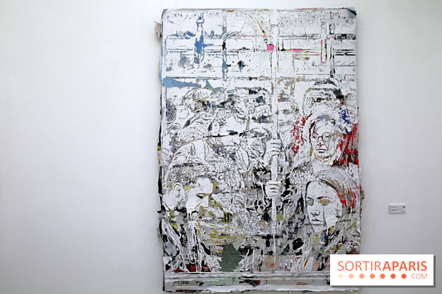 Vhils : nos photos de son exposition à la galerie Danysz à Paris - Seth Expo 4