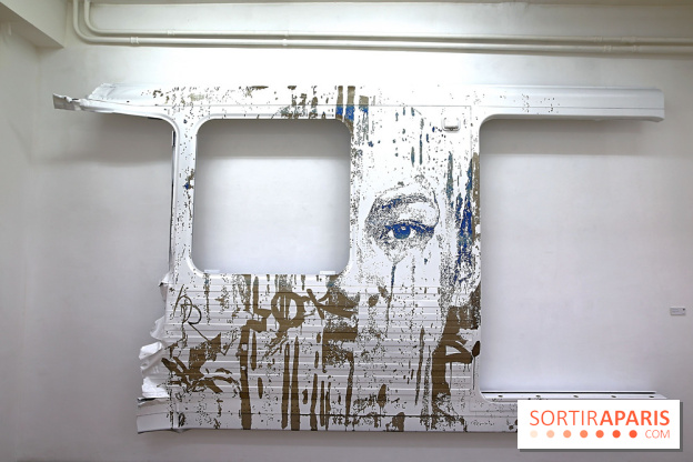 Vhils : nos photos de son exposition à la galerie Danysz à Paris - Seth Expo 5