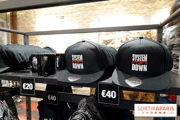 Pop-up store System of a Down à Paris - nos photos