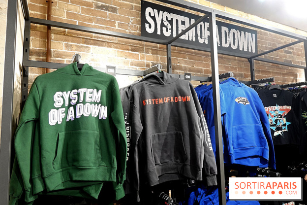 Pop-up store System of a Down à Paris - nos photos