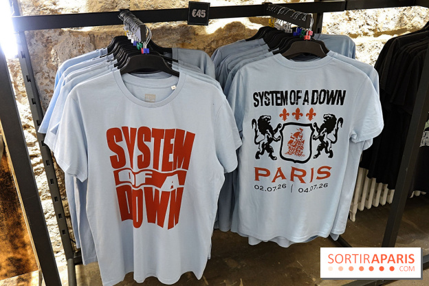 Pop-up store System of a Down à Paris - nos photos