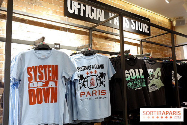 Pop-up store System of a Down à Paris - nos photos