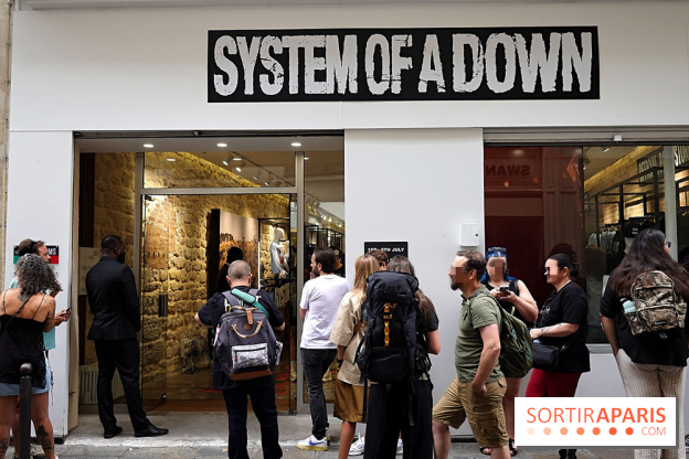 Pop-up store System of a Down à Paris - nos photos
