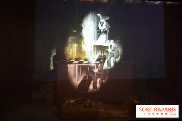 La découverte du tombeau projetée dans l’exposition - Toutankhamon : son tombeau et ses trésors