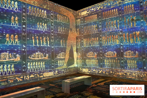 La chambre immersive aux hiéroglyphes de Toutânkhamon - Toutankhamon : son tombeau et ses trésors