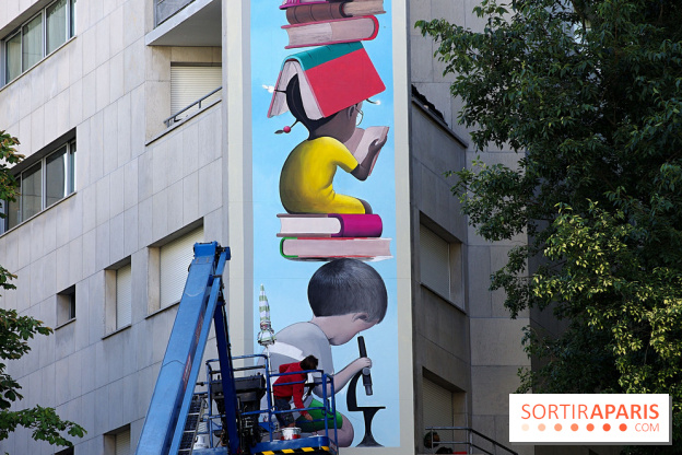 Seth, nos photos de sa nouvelle fresque monumentale à admirer dans le 19e à Paris - Seth 6