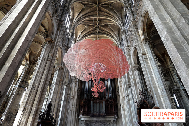 Lydie Arickx : nos photos de son installation à l'église Saint-Eustache