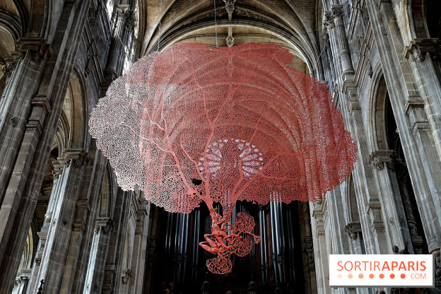 Lydie Arickx : nos photos de son installation à l'église Saint-Eustache