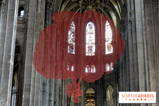 Lydie Arickx : nos photos de son installation à l'église Saint-Eustache