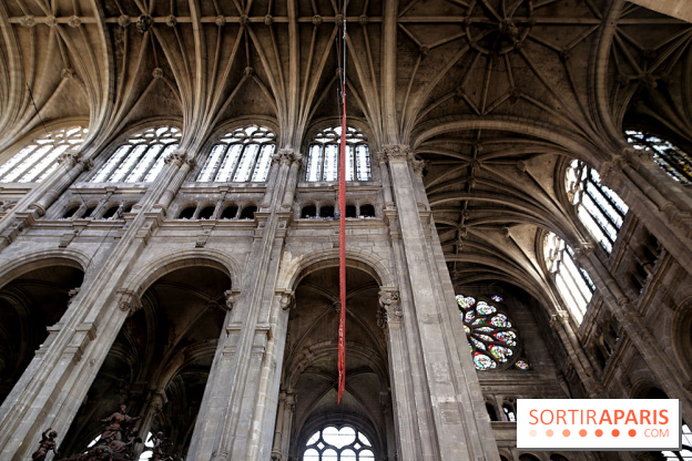 Lydie Arickx : nos photos de son installation à l'église Saint-Eustache