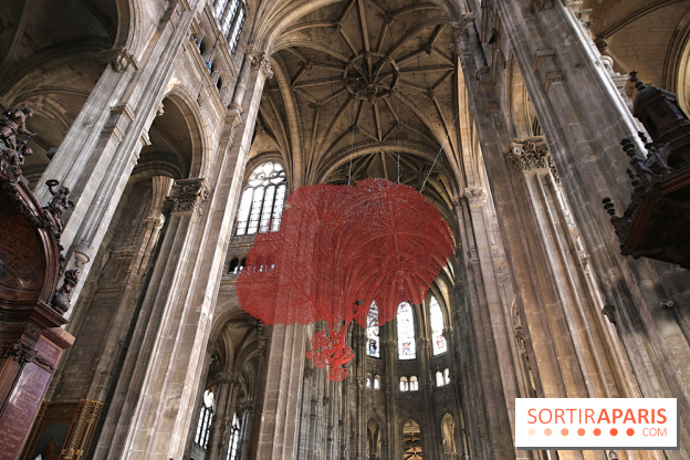 Lydie Arickx : nos photos de son installation à l'église Saint-Eustache