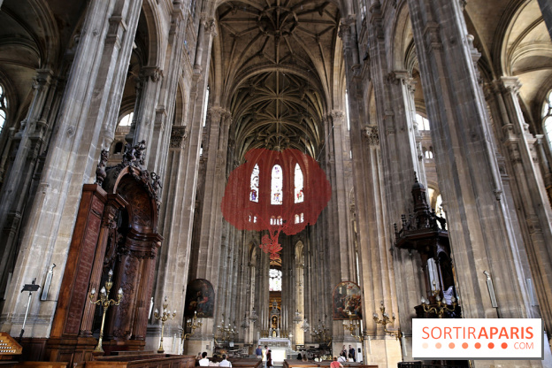 Lydie Arickx : nos photos de son installation à l'église Saint-Eustache
