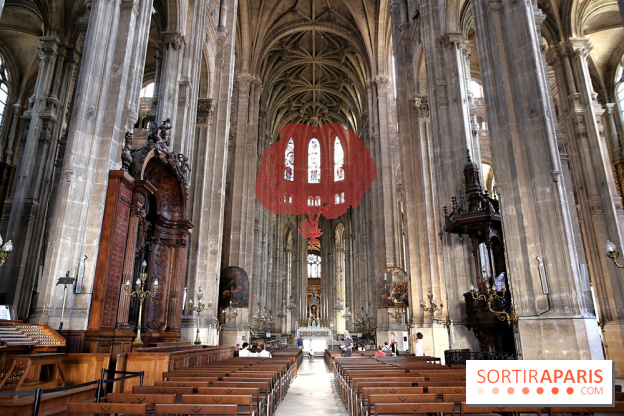 Lydie Arickx : nos photos de son installation à l'église Saint-Eustache