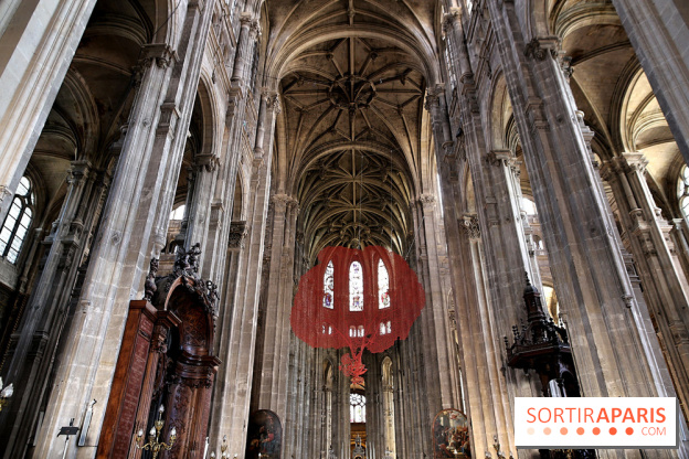 Lydie Arickx : nos photos de son installation à l'église Saint-Eustache