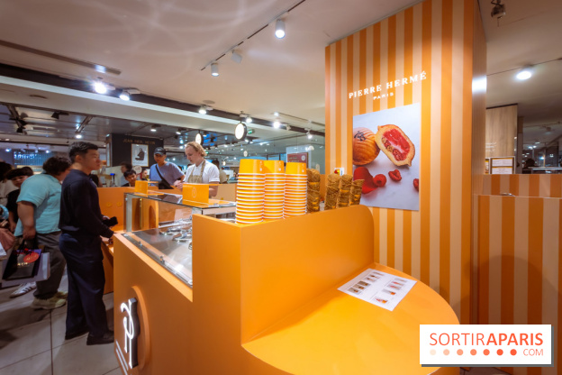 Pierre Hermé ouvre un pop up éphémère aux Galeries Lafayette avec des brioches glacées - nos photos