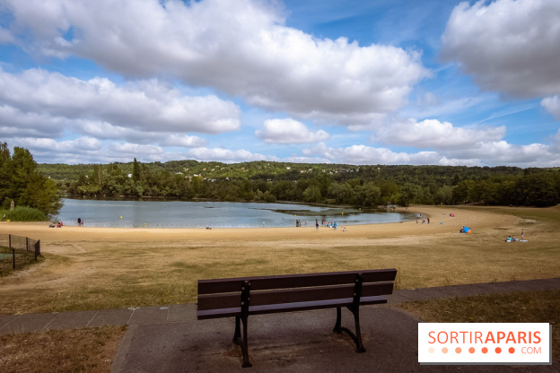 Île de loisirs du Val de Seine dans les Yvelines, plage, baignade et activités - photos